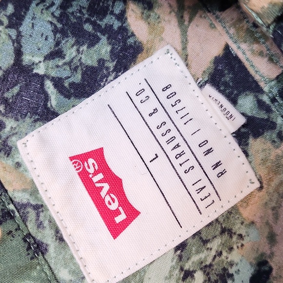 Levi’s Moritz Woven Cotton Long Sleeve Shirt Men's Size Large Sycamore Camo - Picture 8 of 10
